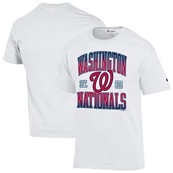 Men's Champion White Washington Nationals Team Name T-Shirt