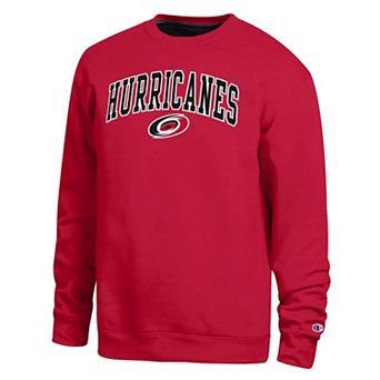 Men's Champion Red Carolina Hurricanes Contrast Sweatshirt