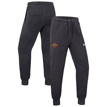 Men's Nike Anthracite Iowa State Cyclones Club Fleece Joggers