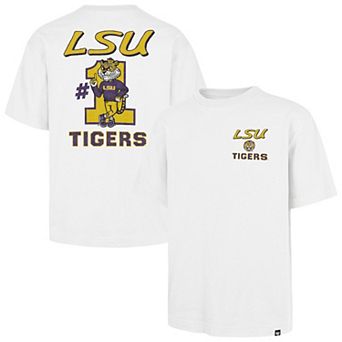 Men's '47 White LSU Tigers #1 Mascot Foundation T-Shirt