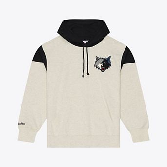 Men's Mitchell & Ness Cream Minnesota Timberwolves French Terry Hoodie