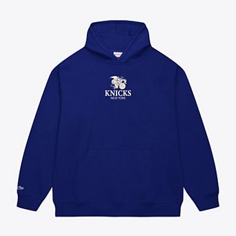 Men's Mitchell & Ness Blue New York Knicks Core Fleece Hoodie