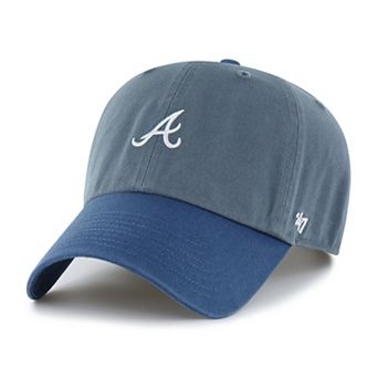 Men's '47 Charcoal/Navy Atlanta Braves Shades of Sport Clean Up Adjustable Hat