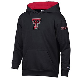 Youth Champion Black/Red Texas Tech Red Raiders Volume Fleece Hoodie