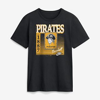 Men's Nike Black Pittsburgh Pirates Cooperstown Logo T-Shirt