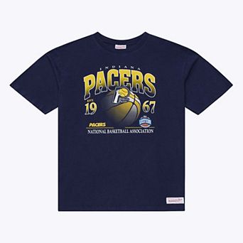 Men's Mitchell & Ness Navy Indiana Pacers Core Graphic T-Shirt