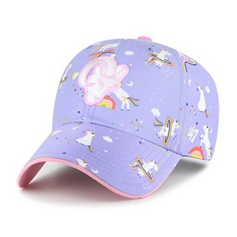 Preschool '47 Lavender Los Angeles Rams Unicorn Clean Up Adjustable Hat