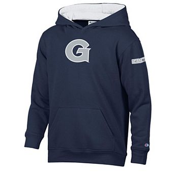 Youth Champion Navy/White Georgetown Hoyas Volume Fleece Hoodie