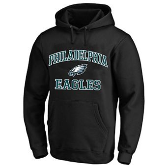 Men's Fanatics Black Philadelphia Eagles Big & Tall Heart & Soul Hoodie