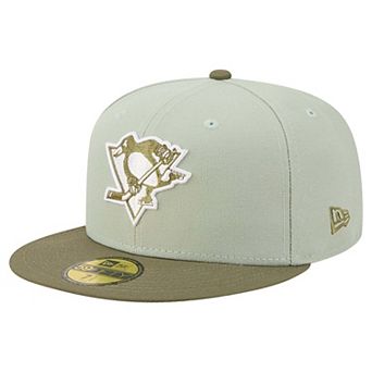 Men's New Era Sage Green/Olive Pittsburgh Penguins Color Pack 59FIFTY Fitted Hat