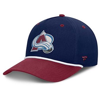 Men's Fanatics Navy/Burgundy Colorado Avalanche Fundamental Power Play A-Frame Adjustable Hat