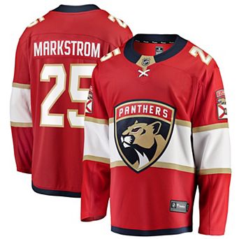 Men's Fanatics Jacob Markstrom Red Florida Panthers Home Breakaway Jersey