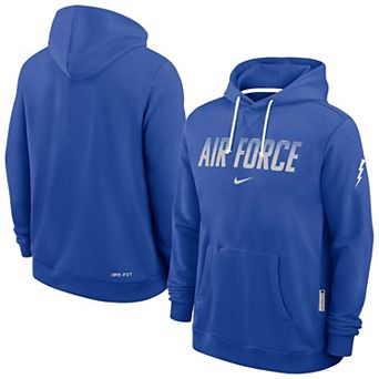 Men's Nike Royal Air Force Falcons 2026 Sideline Standard Issue Dri-FIT Hoodie