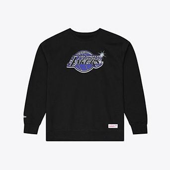 Men's Mitchell & Ness Black Los Angeles Lakers Airbrush Sweatshirt
