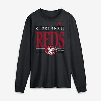 Men's Nike Black Cincinnati Reds Cooperstown Graphic Long Sleeve T-Shirt