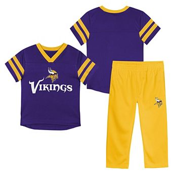 Toddler Outerstuff Purple/Gold Minnesota Vikings Red Zone Jersey Top & Pants Set