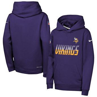 Youth Nike Purple Minnesota Vikings Sideline Dri-FIT Hoodie