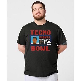 Unisex Homage Lawrence Taylor Charcoal New York Giants Tecmo Bowl Retired Player Graphic Tri-Blend T-Shirt