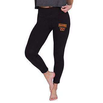 Women's Concepts Sport Black Washington Commanders Sentry Knit Leggings