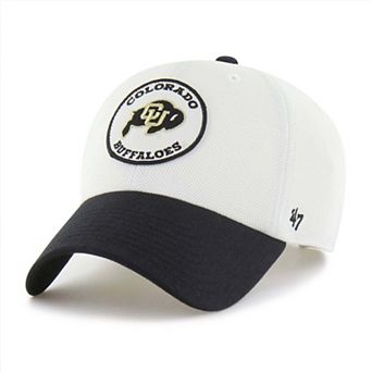 Unisex '47 White/Black Colorado Buffaloes Pique Patch Clean Up Adjustable Hat