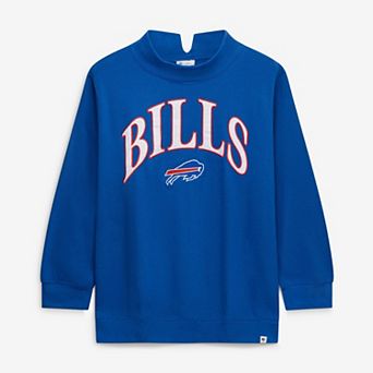 Women's '47 Royal Buffalo Bills Plus Size Vantage Mock Neck Pullover