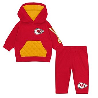 Toddler Outerstuff Red Kansas City Chiefs Drive Stopper Hoodie & Pants Fleece Set