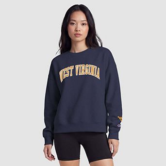 Women's Champion Navy/Gold West Virginia Mountaineers Sweatshirt