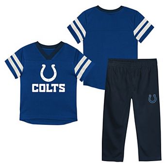 Toddler Outerstuff Royal/Black Indianapolis Colts Red Zone Jersey Top & Pants Set