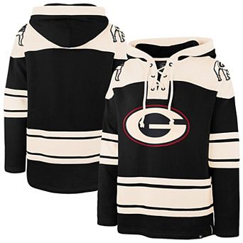 Men's '47 Black Georgia Bulldogs Superior Lacer Hoodie
