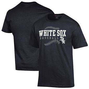 Men's Champion Black Chicago White Sox Baseball T-Shirt