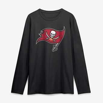 Men's Logo Athletic Black Tampa Bay Buccaneers Primary Logo Long Sleeve T-Shirt