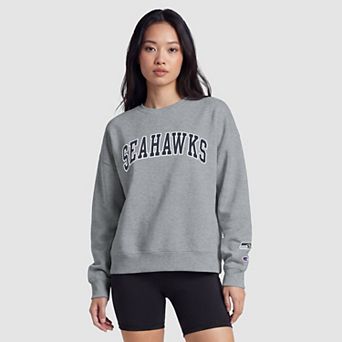 Seattle Seahawks Champion Women's Contrast Lined Sweatshirt - Heather Gray