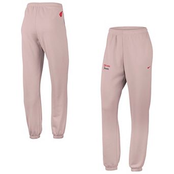 Women's Nike Light Pink Indiana Fever Studio Cuffed Fleece Sweatpants