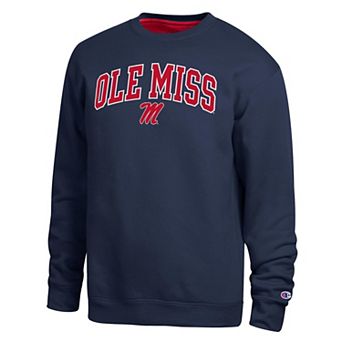 Men's Champion Navy Ole Miss Rebels Arch Sweatshirt
