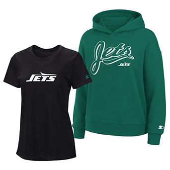 Women's Starter White/Green New York Jets Hoodie & T-Shirt Combo Pack