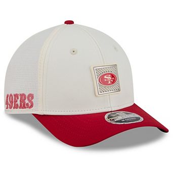 Youth New Era Cream/Scarlet San Francisco 49ers 2026 Training Camp 9FORTY M-Crown Adjustable Hat