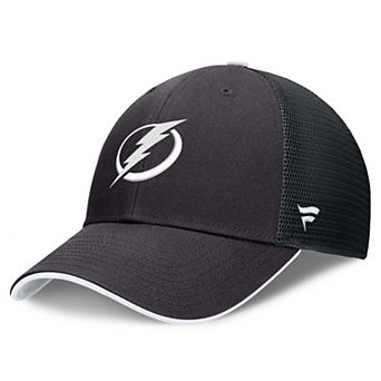 Men's Fanatics Black Tampa Bay Lightning Fundamental Limits Trucker Adjustable Hat