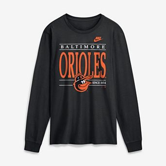 Men's Nike Black Baltimore Orioles Cooperstown Graphic Long Sleeve T-Shirt