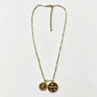LUV AJ Seattle Mariners Double Coin Logo Necklace