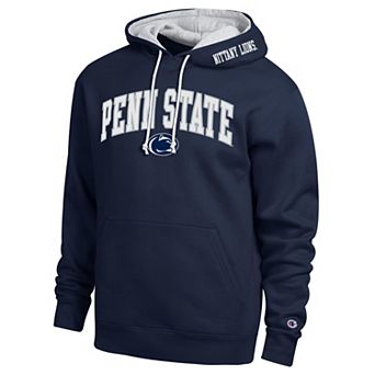 Men's Champion Navy Penn State Nittany Lions Arch Tackle Twill Hoodie