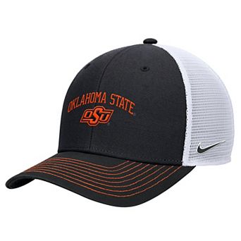 Men's Nike Black Oklahoma State Cowboys Rise Adjustable Trucker Hat