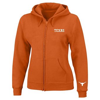 Women's Profile Texas Orange Texas Longhorns Plus Size Full-Zip Hooded Jacket