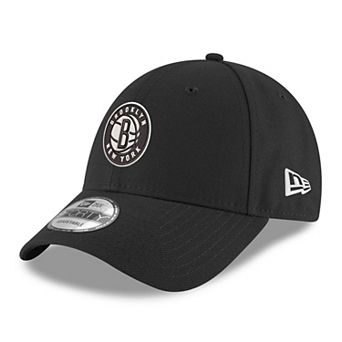Men's New Era Black Brooklyn Nets Team 9FORTY Adjustable Hat