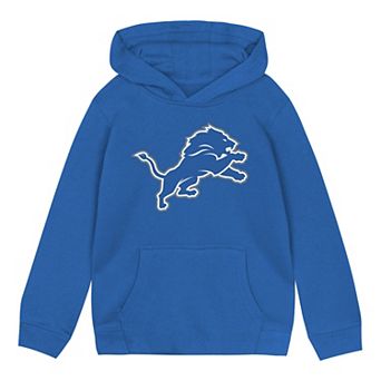 Toddler Blue Detroit Lions Primary Logo Fleece Hoodie
