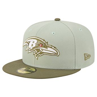 Men's New Era Light Green/Olive Baltimore Ravens Color Pack 59FIFTY Fitted Hat