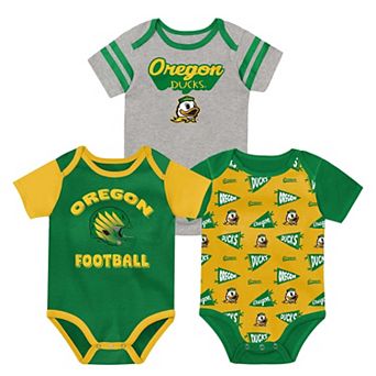 Newborn Outerstuff Green Oregon Ducks Star Player Three-Piece Bodysuit Set