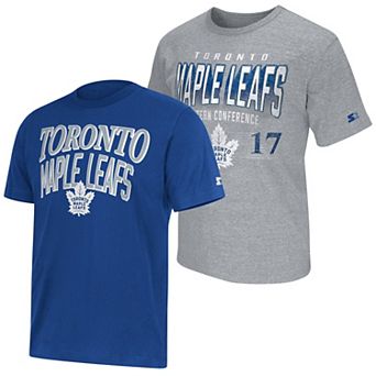 Men's Starter Blue/Heather Gray Toronto Maple Leafs Two-Pack T-Shirt Set