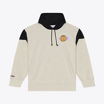 Men's Mitchell & Ness Cream Los Angeles Lakers French Terry Hoodie