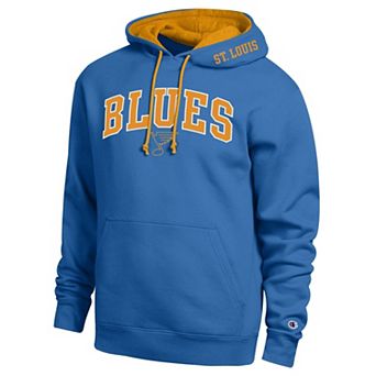 Men's Champion Blue St. Louis Blues Contrast Hoodie