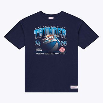 Men's Mitchell & Ness Navy Oklahoma City Thunder Core Graphic T-Shirt